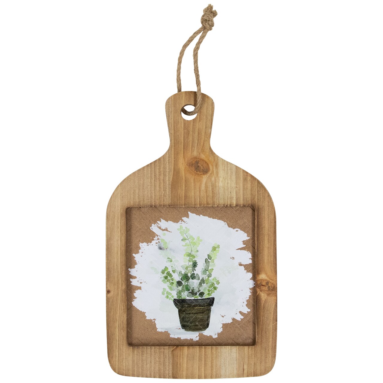 Northlight Natural Cutting Board Wooden Floral Wall Decoration - 10.5"